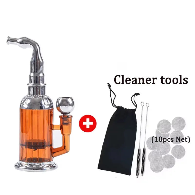 Portable Water Smoking Pipe Multifunction Circulation Cigarette Holder Healthy Reduce Tar Tobacco Pipe Smoke Gift for Men