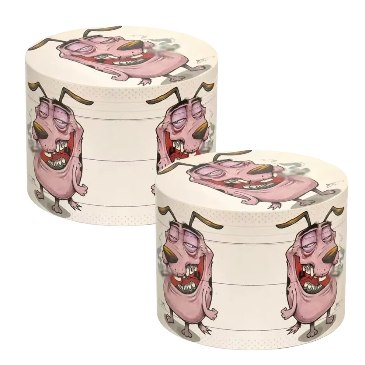2In Zinc Alloy Cartoon Dog Herb Grinder Fuuny Tobacco Spice Crusher Mill Cigarette Cigar Raw Grass Grinder Smoking Accessories