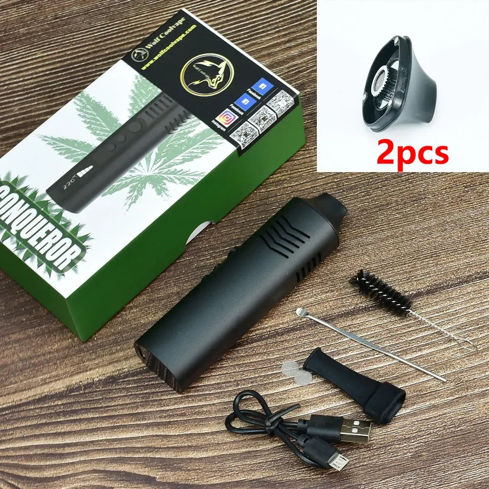 Conqueror Dry Herb Vaporizer Kit by Wolfcoolvape | 2200Mah Temperature Adjustable Mod