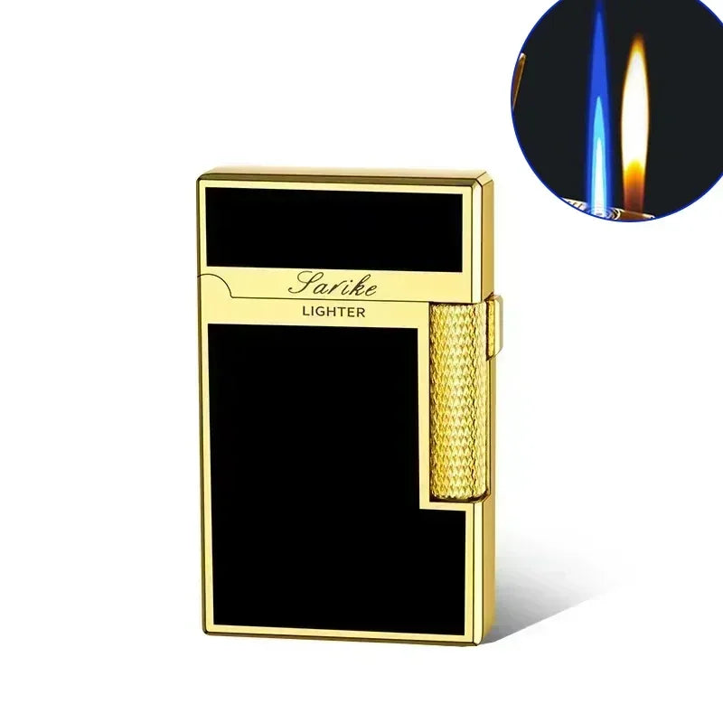 Metal Windproof Torch Gas Lighter Double Flame Butane Lighter Smoking Accessory Gadgets for Men Gift Cigarette Lighter