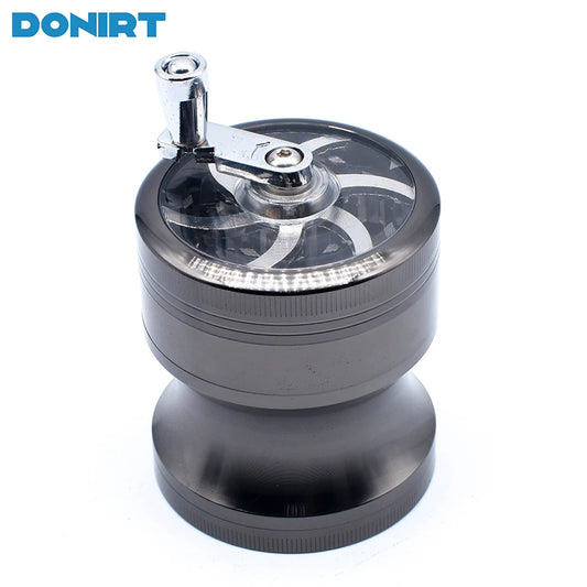 63Mm Herbal Crusher Tobacco Grinder Smoke Manual Kitchen Herb Metal 4 Layer Grinders Spice Mill Cigarette Accessories