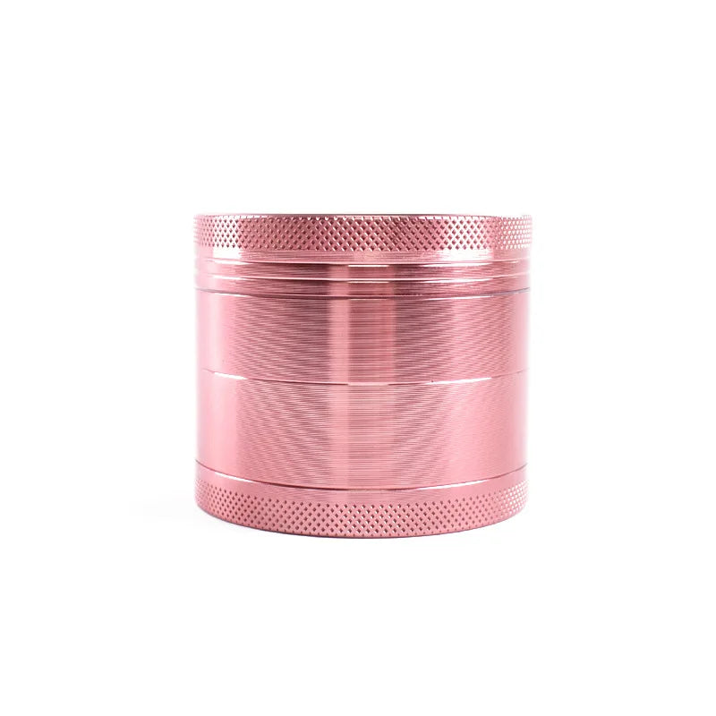 4-Pieces 40Mm Herb Pink Tobacco Grinder Smoking Accessories Manual Hand Grass Spice Aluminium Zinc Grinder Smoking Pipe