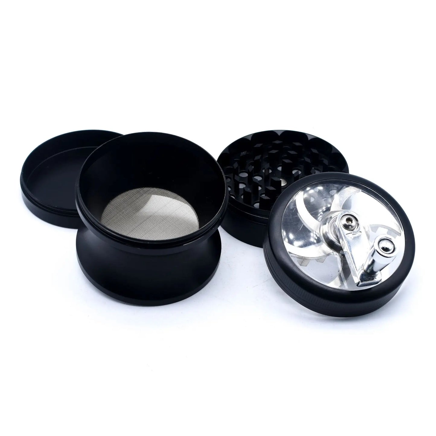 63Mm Herbal Crusher Tobacco Grinder Smoke Manual Kitchen Herb Metal 4 Layer Grinders Spice Mill Cigarette Accessories