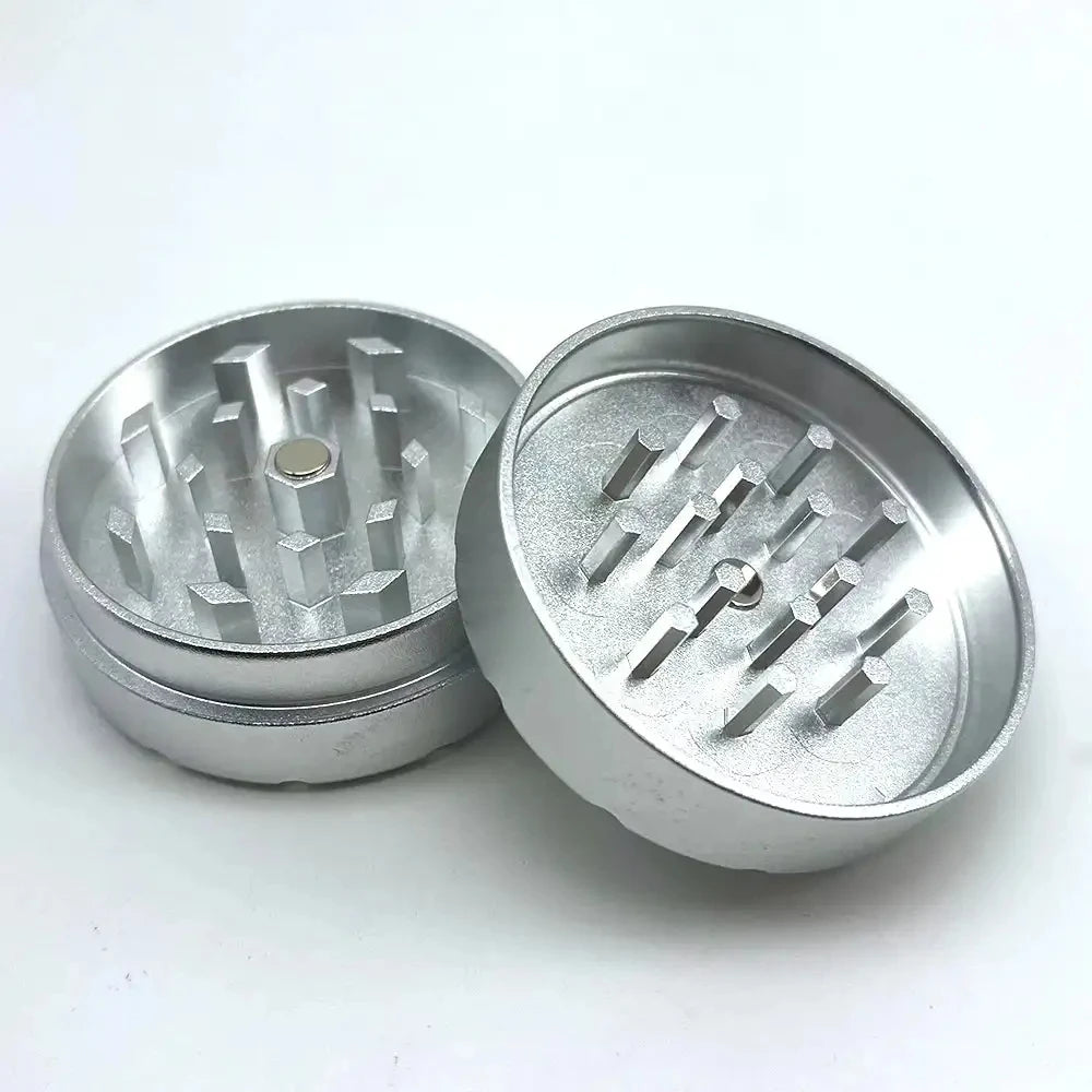 2-Layer 50Mm Herbal Tobacco Grinder Herb Metal Rolling Tray Kit Smoking Set Plastic Roller Maker Storage Tube