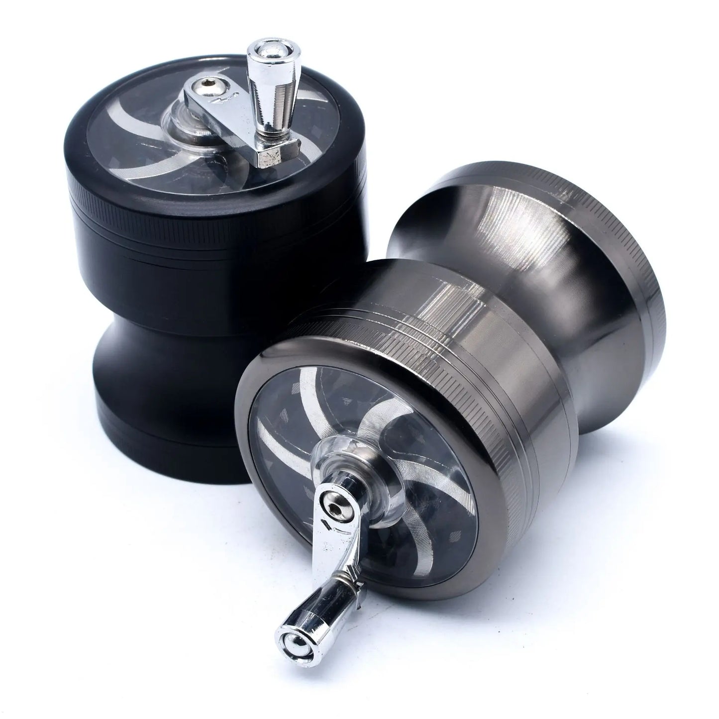 63Mm Herbal Crusher Tobacco Grinder Smoke Manual Kitchen Herb Metal 4 Layer Grinders Spice Mill Cigarette Accessories