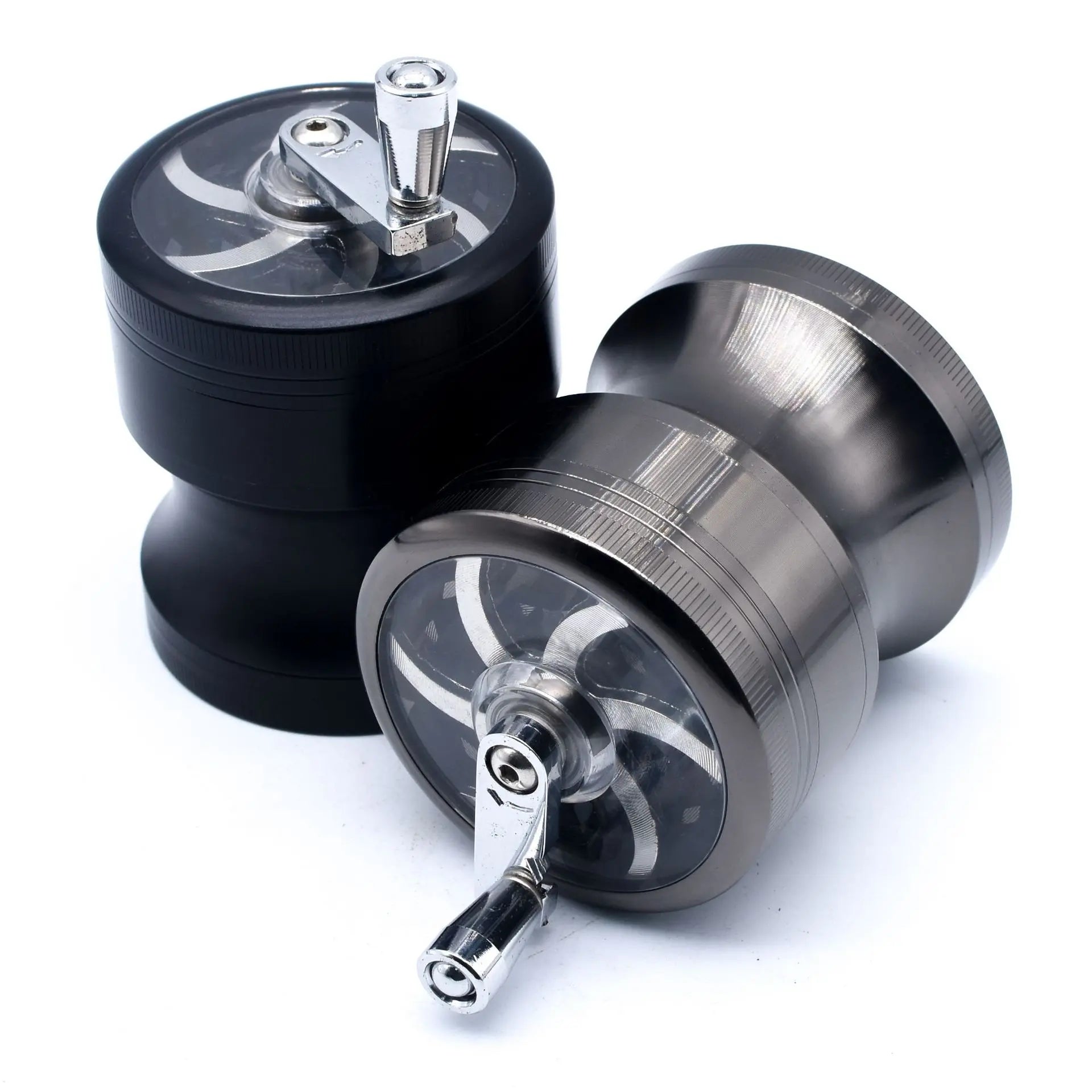 63Mm Herbal Crusher Tobacco Grinder Smoke Manual Kitchen Herb Metal 4 Layer Grinders Spice Mill Cigarette Accessories