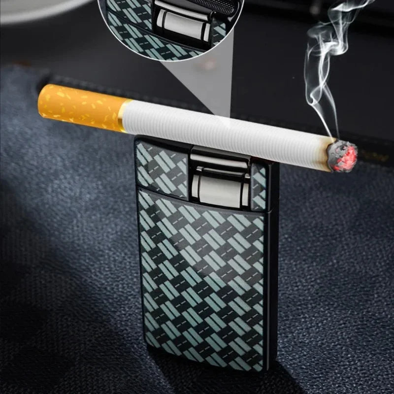 2025 New Creative Cigarette Butt Cigar Lighter Windproof Blue Flame Straight Metal Lighter Men'S Gift Smoke Accesoires
