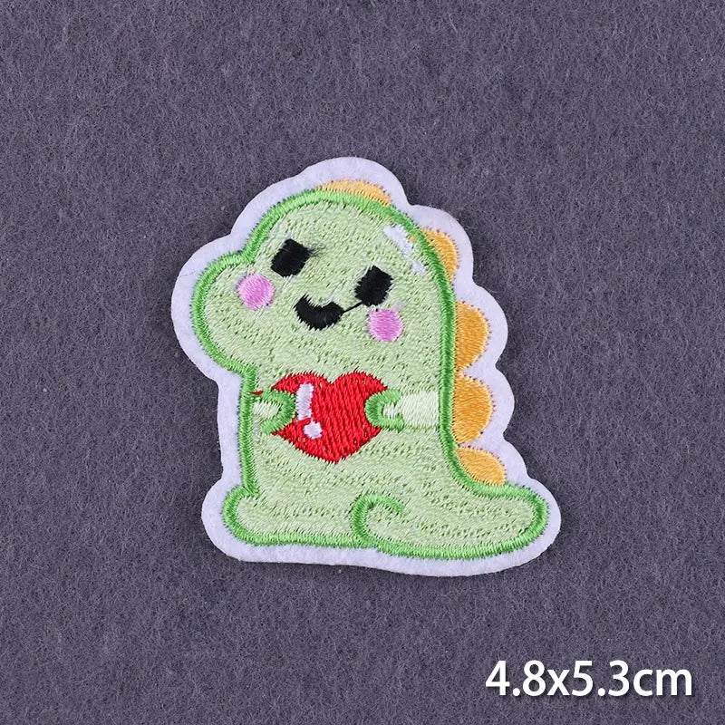 New Frog Patches on Clothes Cartoon Cat Stickers Iron on Patches for Clothing Fusible Patch Clothes Patches Cheap Patch Badge
