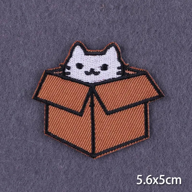 New Frog Patches on Clothes Cartoon Cat Stickers Iron on Patches for Clothing Fusible Patch Clothes Patches Cheap Patch Badge