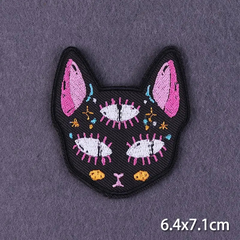 New Frog Patches on Clothes Cartoon Cat Stickers Iron on Patches for Clothing Fusible Patch Clothes Patches Cheap Patch Badge