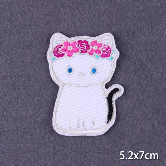 New Frog Patches on Clothes Cartoon Cat Stickers Iron on Patches for Clothing Fusible Patch Clothes Patches Cheap Patch Badge