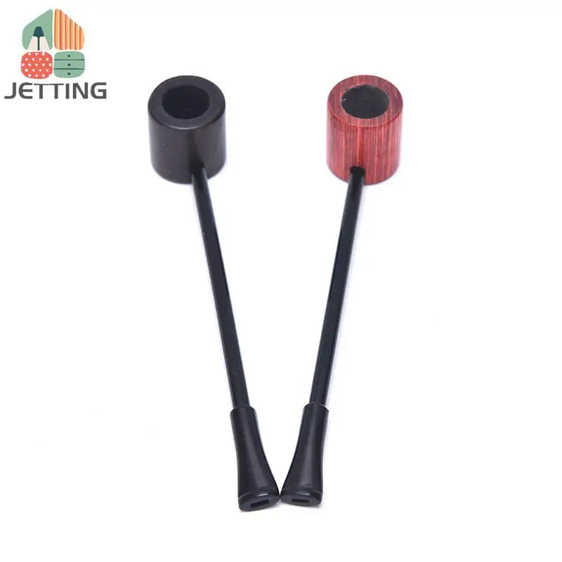 1 Pieces Ebony Wood Pipe Smoking Pipes Portable Smoking Pipe Herb Tobacco Pipes