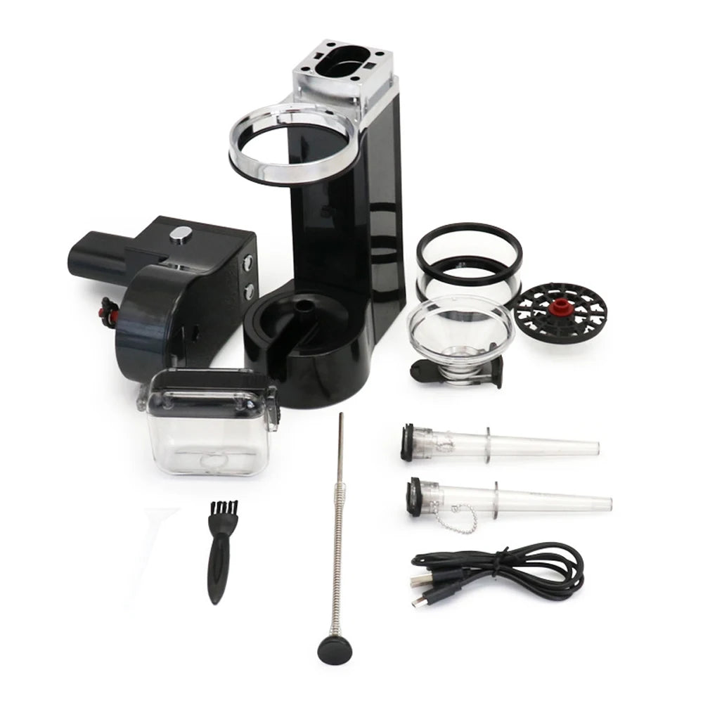 Electric Herb Grass Grinder USB Cable with 1 1/4&King Size Tube Tobacco Filller Machine Spice Crusher Ball Chain Grinder