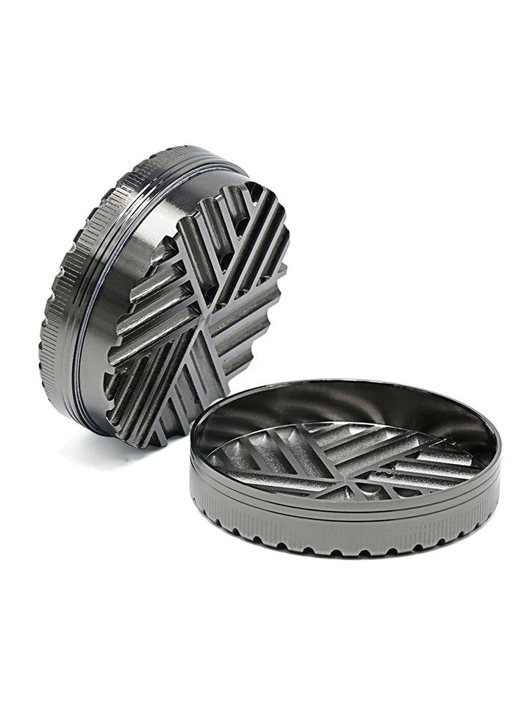 63Mm Toothless Tobacco Herb Grinder Herbal Grinders 2 Layers Creative Aluminum Alloy Smoke Breaker Spice Crusher Mill Shredder
