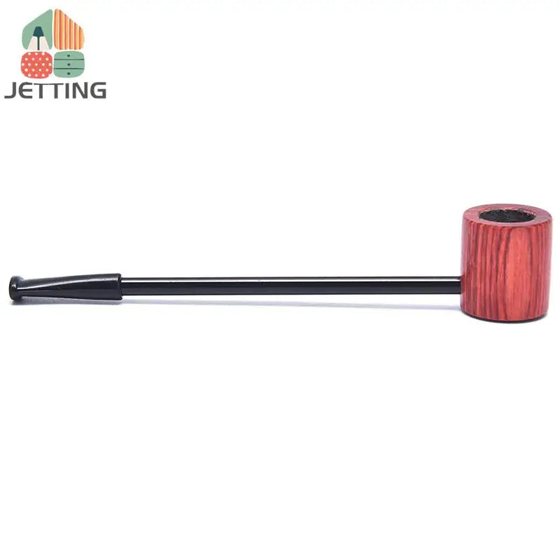 1 Pieces Ebony Wood Pipe Smoking Pipes Portable Smoking Pipe Herb Tobacco Pipes