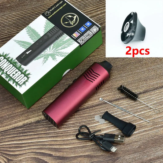 Conqueror Dry Herb Vaporizer Kit by Wolfcoolvape | 2200Mah Temperature Adjustable Mod