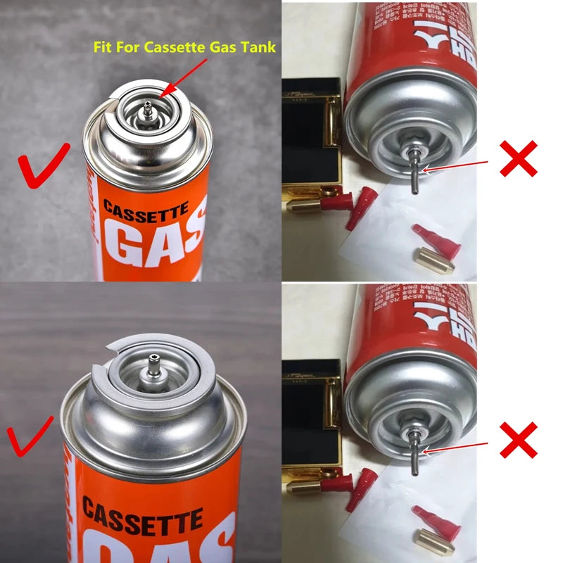 2Pcs/Lot Brass Copper Gas Refill Head & Plastic Butane Nozzle Adapter for Dupont L2/Gatsby Lighter Reusable Inflatable Gas Tools