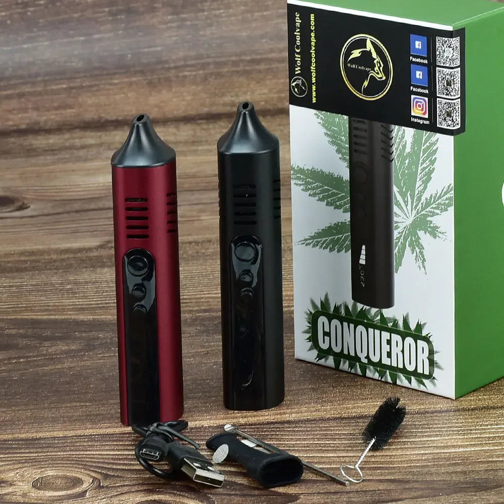 Conqueror Dry Herb Vaporizer Kit by Wolfcoolvape | 2200Mah Temperature Adjustable Mod