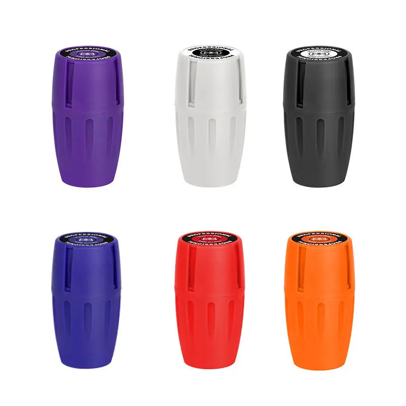New 2 in 1 Wine Barrel Shaped Tobacco Grinder with Herb Storage Jar Portable 45*80Mm Manual Herbal Crusher Smoking Accessories