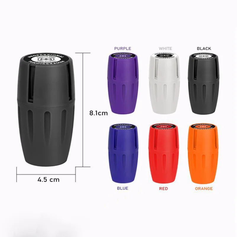 New 2 in 1 Wine Barrel Shaped Tobacco Grinder with Herb Storage Jar Portable 45*80Mm Manual Herbal Crusher Smoking Accessories
