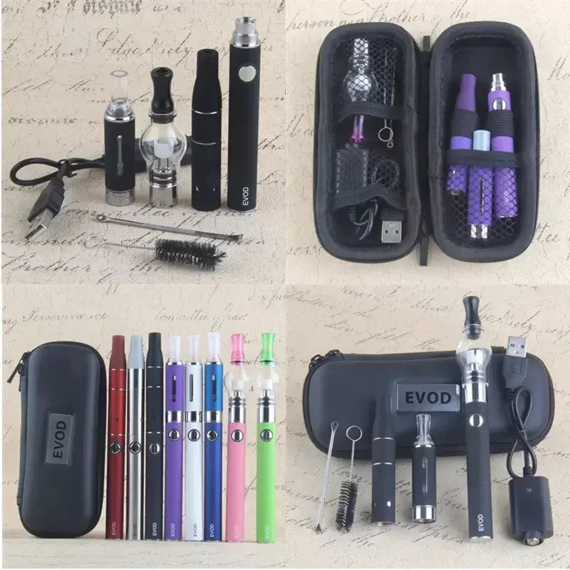 Vaper Vapers Vapes 3 in 1 Vape Pen Kits Evod Battery MT3 Eliquid Globe Glass Wax Ago G5 Dry Herb Atomizers Vaporizer Smoke