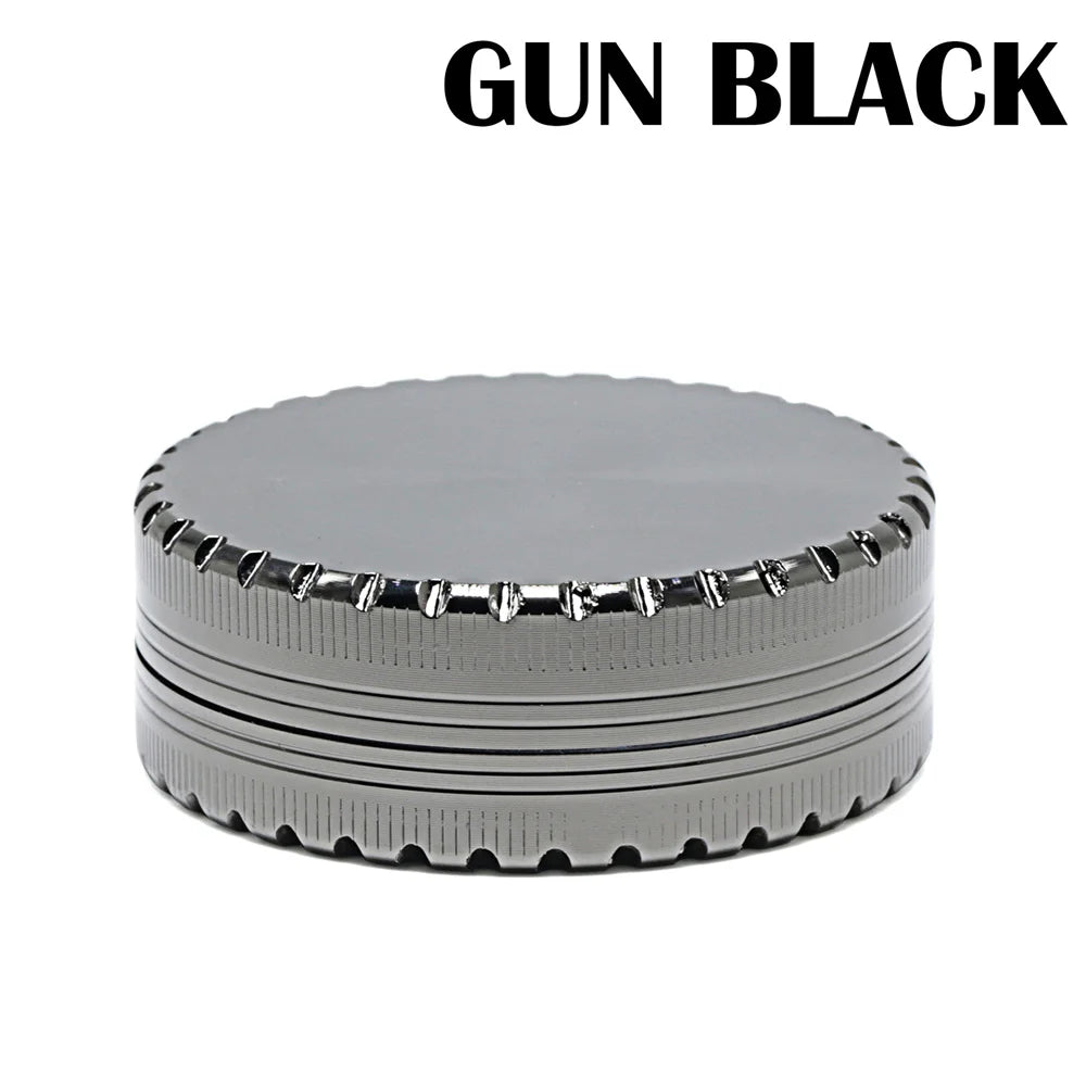 63Mm Toothless Tobacco Herb Grinder Herbal Grinders 2 Layers Creative Aluminum Alloy Smoke Breaker Spice Crusher Mill Shredder