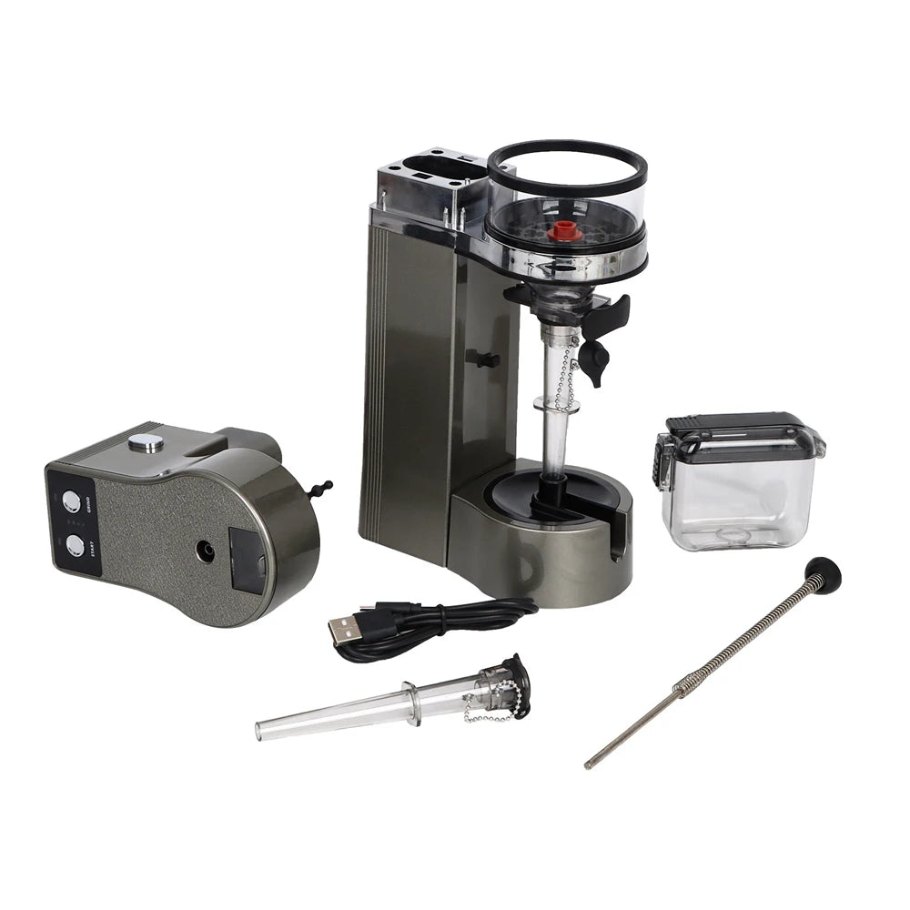 Electric Herb Grass Grinder USB Cable with 1 1/4&King Size Tube Tobacco Filller Machine Spice Crusher Ball Chain Grinder