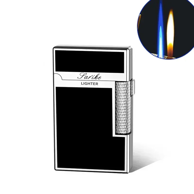 Metal Windproof Torch Gas Lighter Double Flame Butane Lighter Smoking Accessory Gadgets for Men Gift Cigarette Lighter