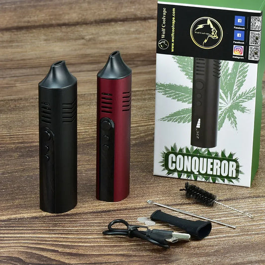 Conqueror Dry Herb Vaporizer Kit by Wolfcoolvape | 2200Mah Temperature Adjustable Mod