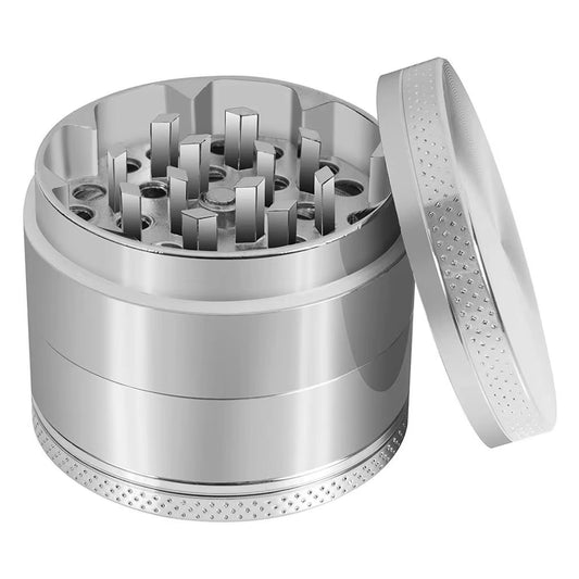 40Mm Herb Metal Grinder 4-Layer Iridescent Tobacco Grinder Spice Miller Crusher Zinc Alloy Smoke Accessories Nano Paint Surface