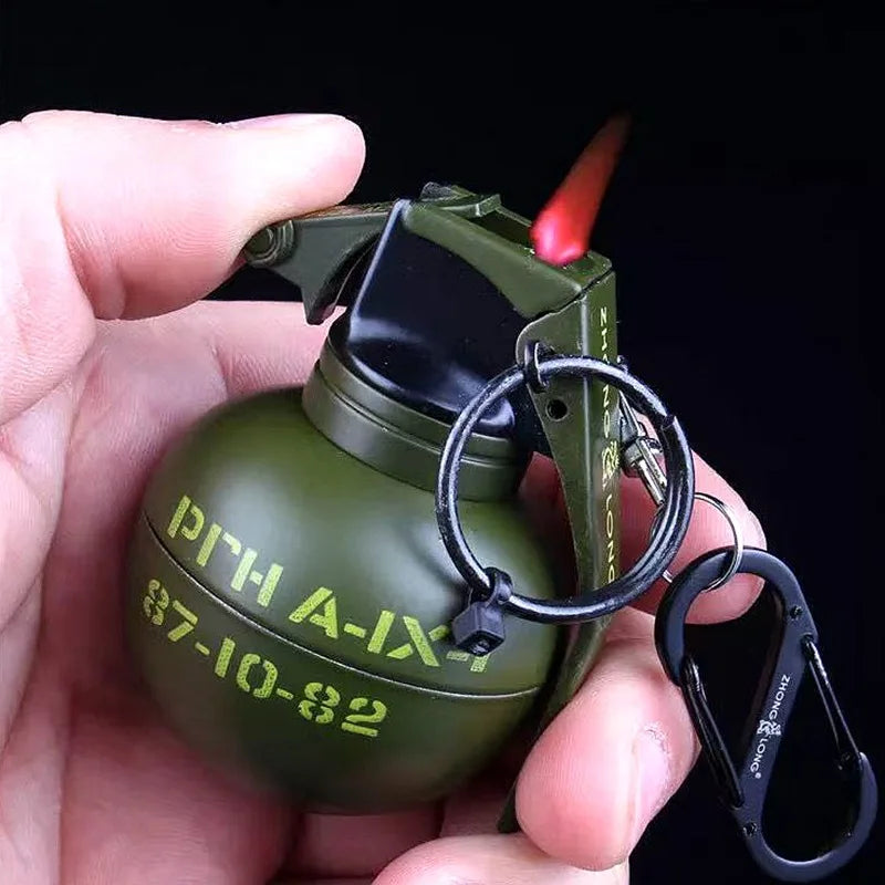 Grenade Model Cigar Igniter Creative Metal Windproof Lighter Novel Cigarette Lighters & Smoking Accessories Factory Direct Sales