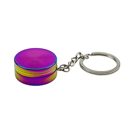 30Mm Mini 2-Layers Herb Tobacco Grinder with Keychain Cigarette Grinder Spice Cigarette Herb Tobacco Grinder Crusher Hand Miller