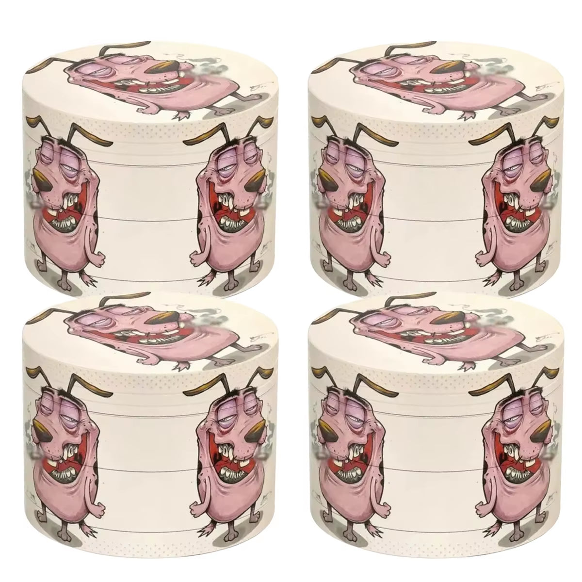 2In Zinc Alloy Cartoon Dog Herb Grinder Fuuny Tobacco Spice Crusher Mill Cigarette Cigar Raw Grass Grinder Smoking Accessories