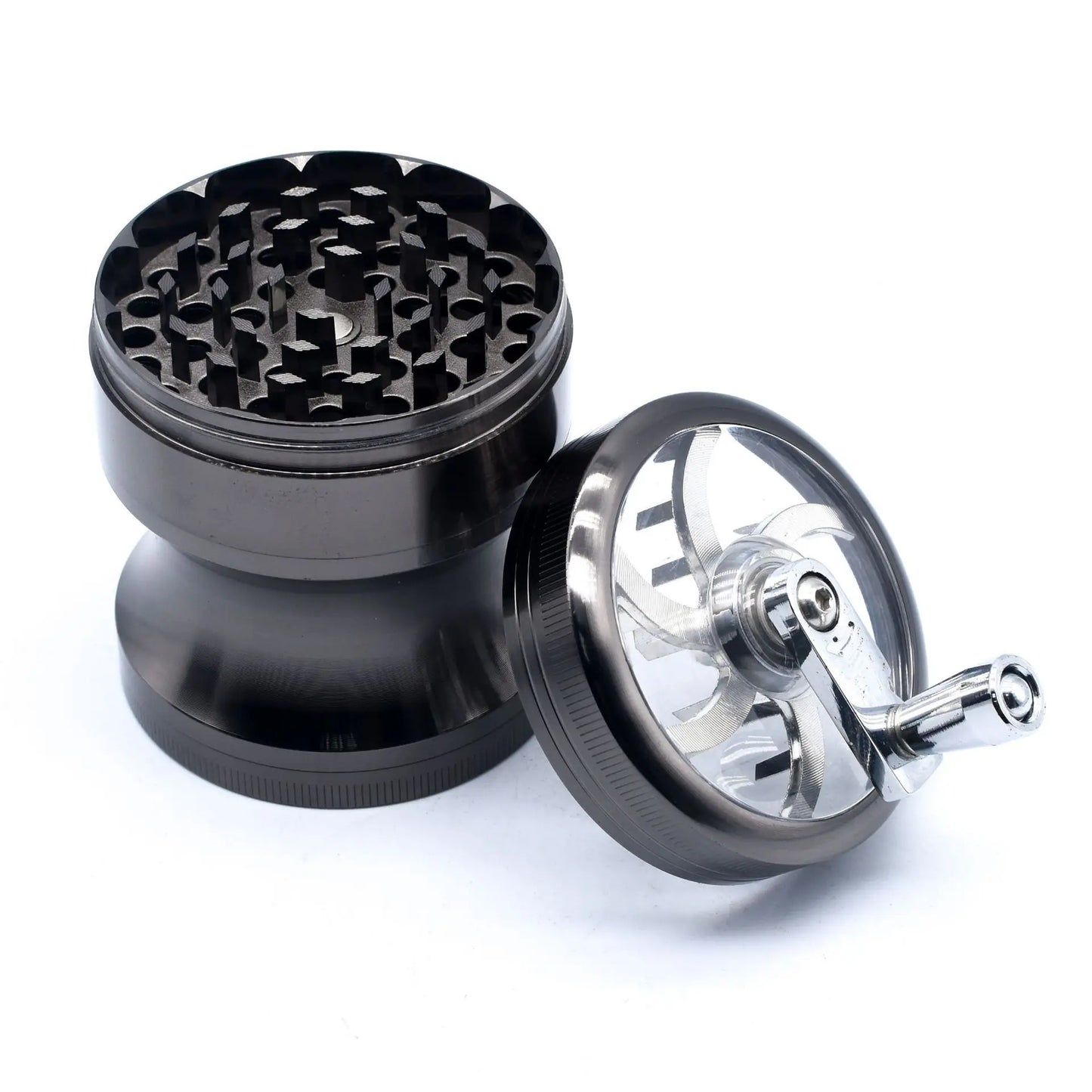 63Mm Herbal Crusher Tobacco Grinder Smoke Manual Kitchen Herb Metal 4 Layer Grinders Spice Mill Cigarette Accessories