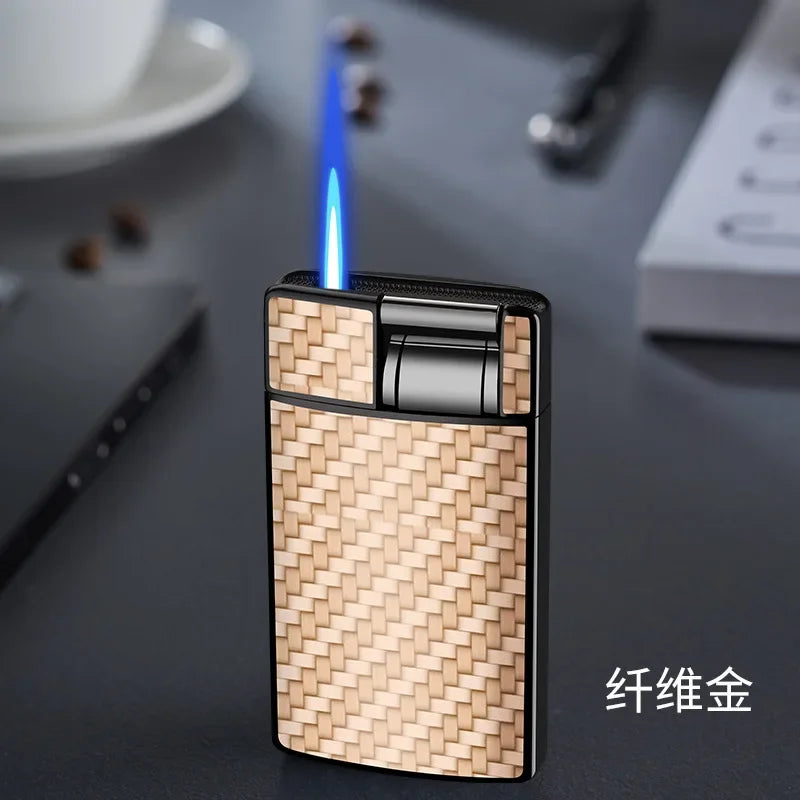 2025 New Creative Cigarette Butt Cigar Lighter Windproof Blue Flame Straight Metal Lighter Men'S Gift Smoke Accesoires