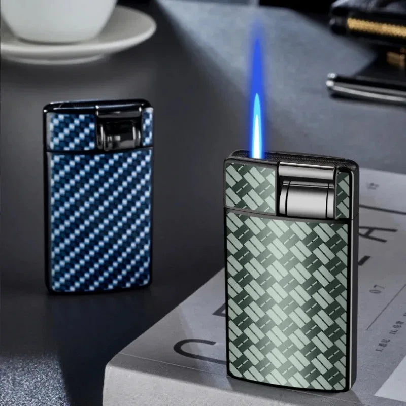 2025 New Creative Cigarette Butt Cigar Lighter Windproof Blue Flame Straight Metal Lighter Men'S Gift Smoke Accesoires
