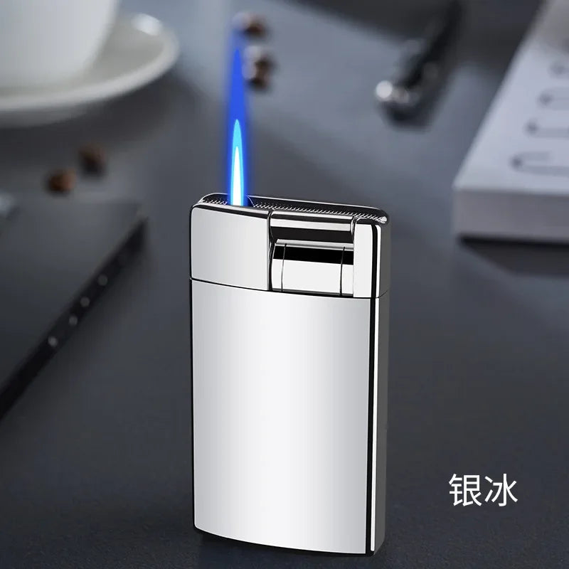 2025 New Creative Cigarette Butt Cigar Lighter Windproof Blue Flame Straight Metal Lighter Men'S Gift Smoke Accesoires